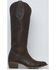 Image #2 - Lane Women's Plain Jane Tall Western Boots - Round Toe, Cognac, hi-res