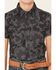 Image #3 - Rock & Roll Denim Boys' TEK Camo Print Short Sleeve Snap Western Shirt, Black, hi-res