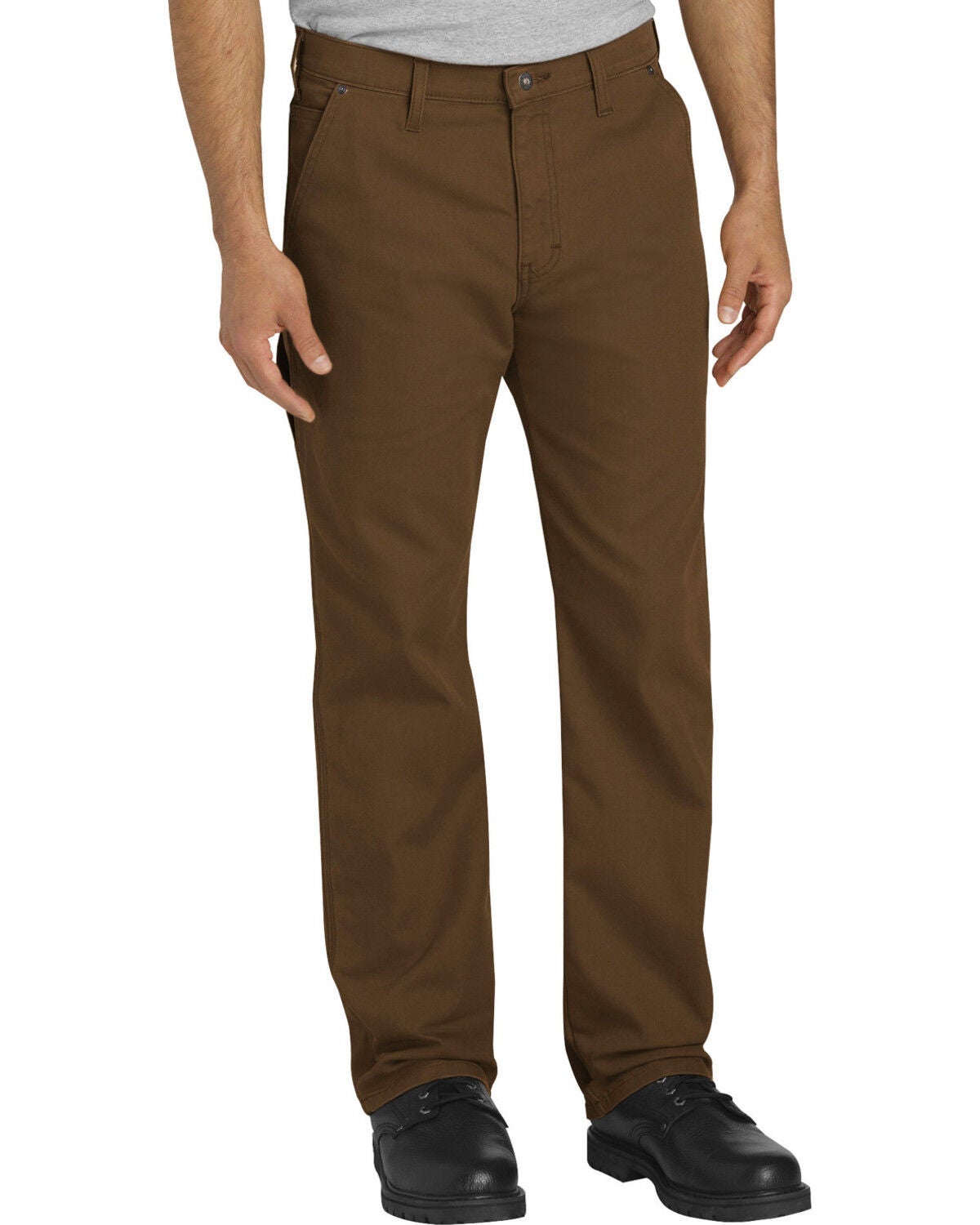 Dickies Men's Tough Max Carpenter Straight Pants, Brown, hi-res