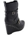 Image #9 - Milwaukee Leather Women's Triple Strap Wedge Boots - Round Toe, Black, hi-res