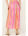 Show Me Your Mumu Women's Dazy Mesh Striped Midi Skirt, Pink, hi-res