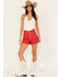 Image #1 - Levi's Women's 80s Mom High Rise Denim Shorts , Red, hi-res