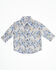 Image #1 - Cinch Infant Boys' Paisley Print Long Sleeve Button Down Western Shirt, Light Blue, hi-res