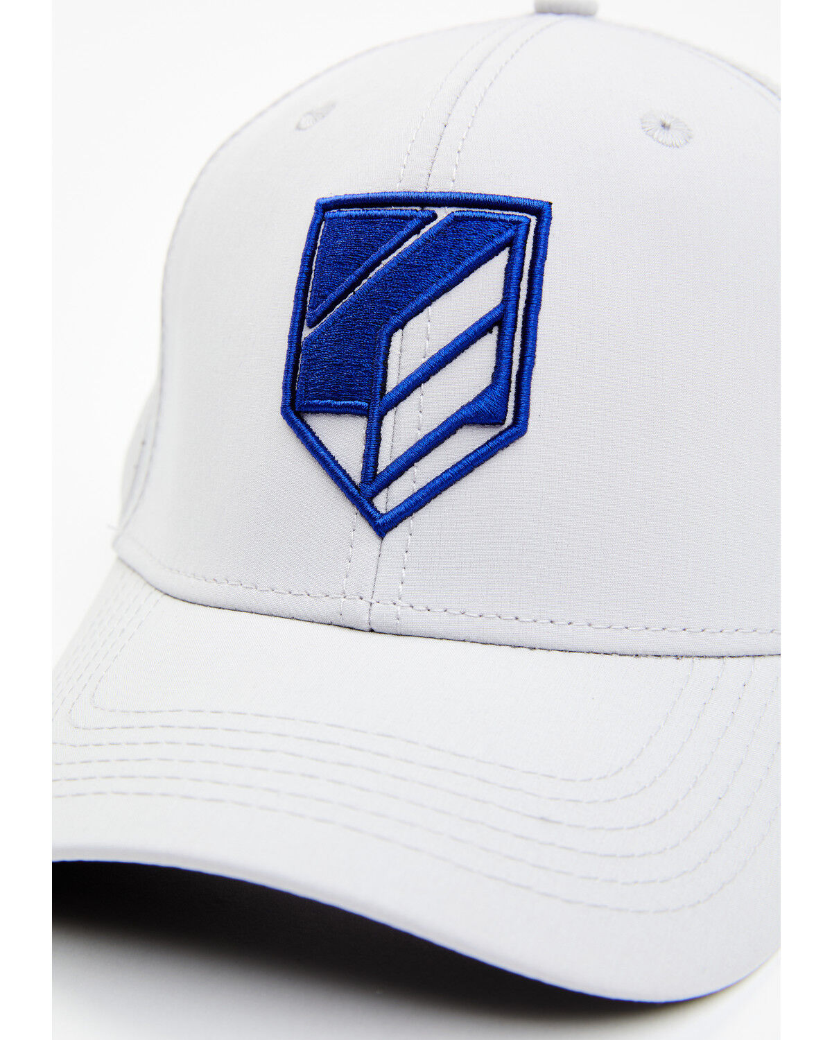 Image #2 - RANK 45® Men's Shield Logo Embroidered Ball Cap, Light Grey, hi-res