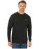 Image #2 - Wrangler FR Men's Skull Flag Graphic Long Sleeve Work T-Shirt, Black, hi-res