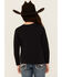 Image #4 - Wrangler Girls' Desert Scene Long Sleeve Graphic T-Shirt, Black, hi-res