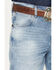 Image #2 - Wrangler Retro Men's 77MWZ Jones Light Wash Slim Bootcut Stretch Denim Jeans, Light Wash, hi-res