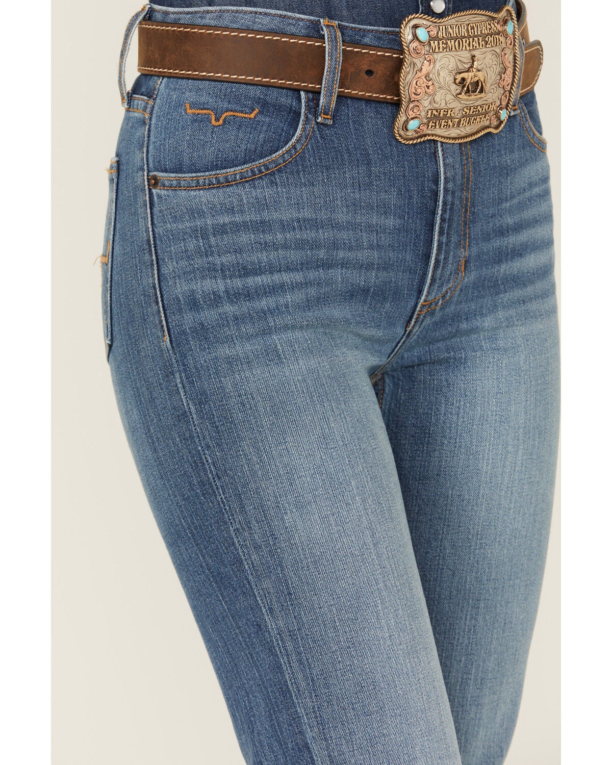 Kimes Ranch Women's Jennifer Medium Wash High Rise Stretch Trouser ...