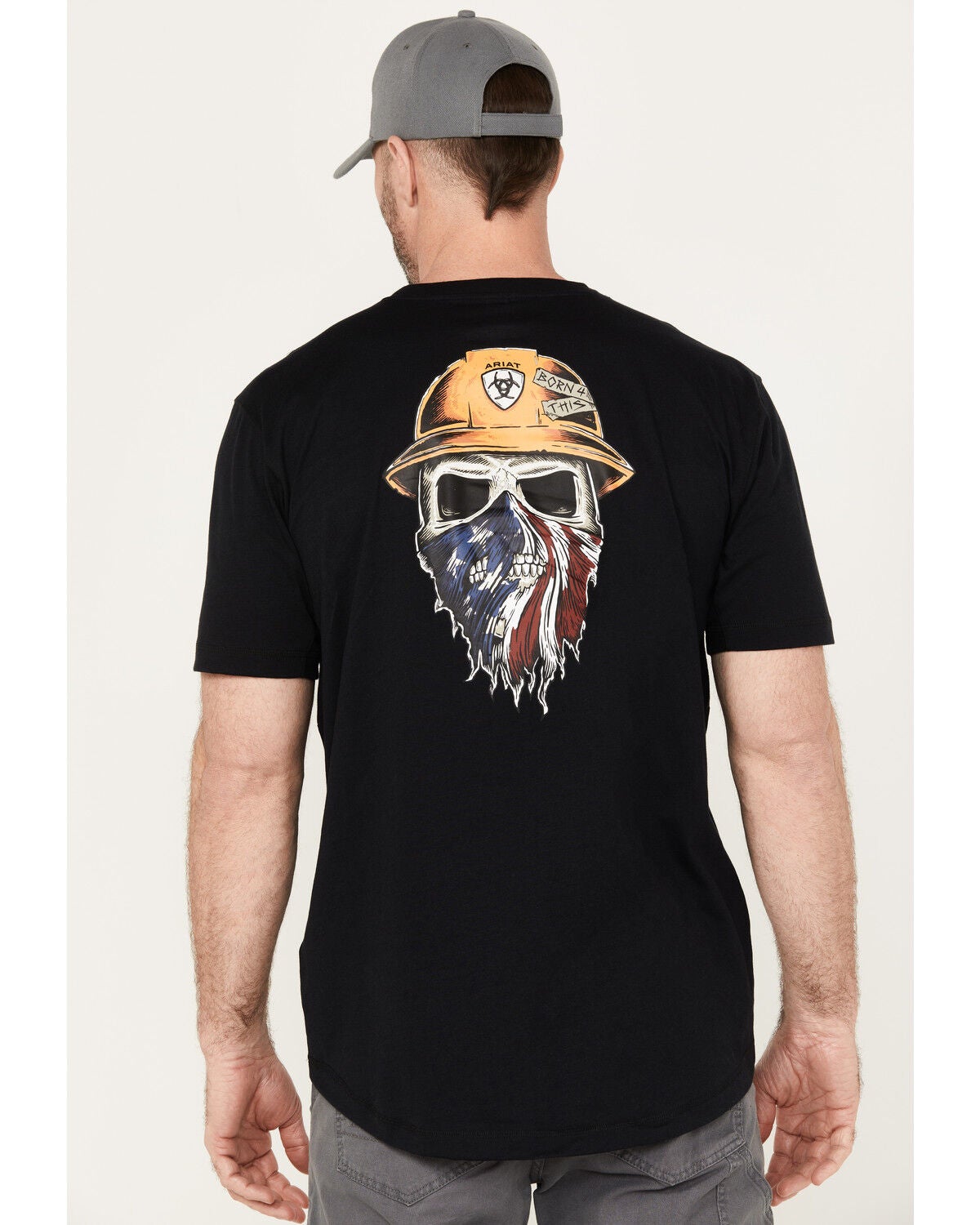Ariat Men's Rebar Workman Born For This Short Sleeve T-Shirt, Black, hi-res