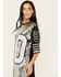 Image #2 - Why Dress Women's Game On Jersey Sequins Oversized Tee, Silver, hi-res
