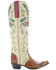 Image #2 - Old Gringo Women's Full Bloom Tall Western Boots - Snip Toe, Cream, hi-res