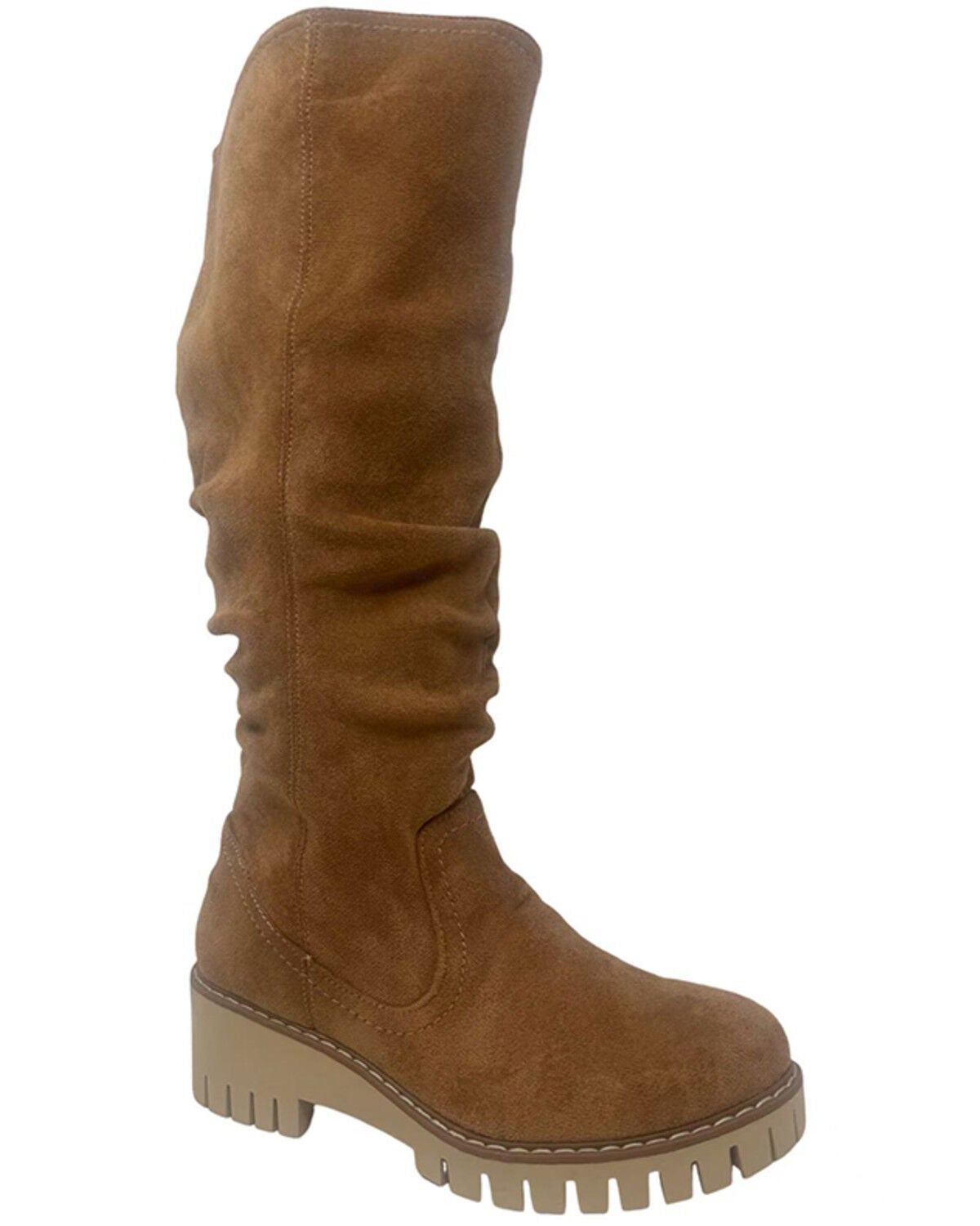 Image #2 - Very G Women's Dashing Tall Fashion Boots - Round Toe, Tan, hi-res