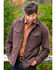 Ryan Michael Men's Tumbled Suede Coat , Brown, hi-res