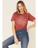 Ali Dee Women's God Bless Cowgirls Graphic Tee , Rust Copper, hi-res