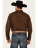 Image #4 - RANK 45® Men's Trench Jacquard Geo Print Long Sleeve Button-Down Stretch Western Shirt, Black, hi-res