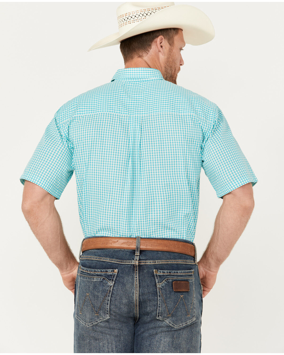 Image #4 - Wrangler Riata Men's Assorted Plaid Print Short Sleeve Button-Down Western Shirt, Multi, hi-res