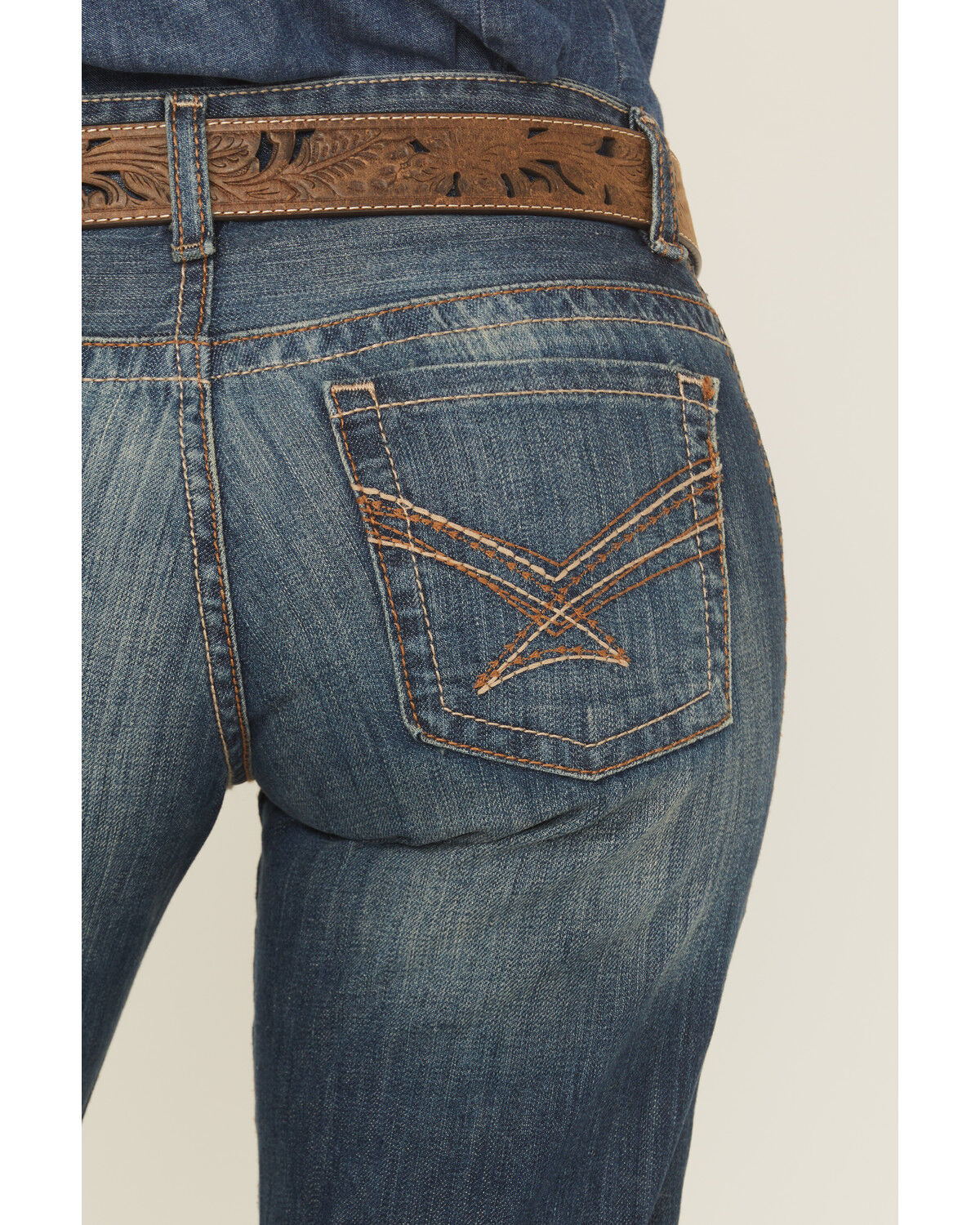 Image #4 - Cinch Women's Ada Mid Rise Bootcut Relaxed Fit Stretch Denim Jeans, Indigo, hi-res