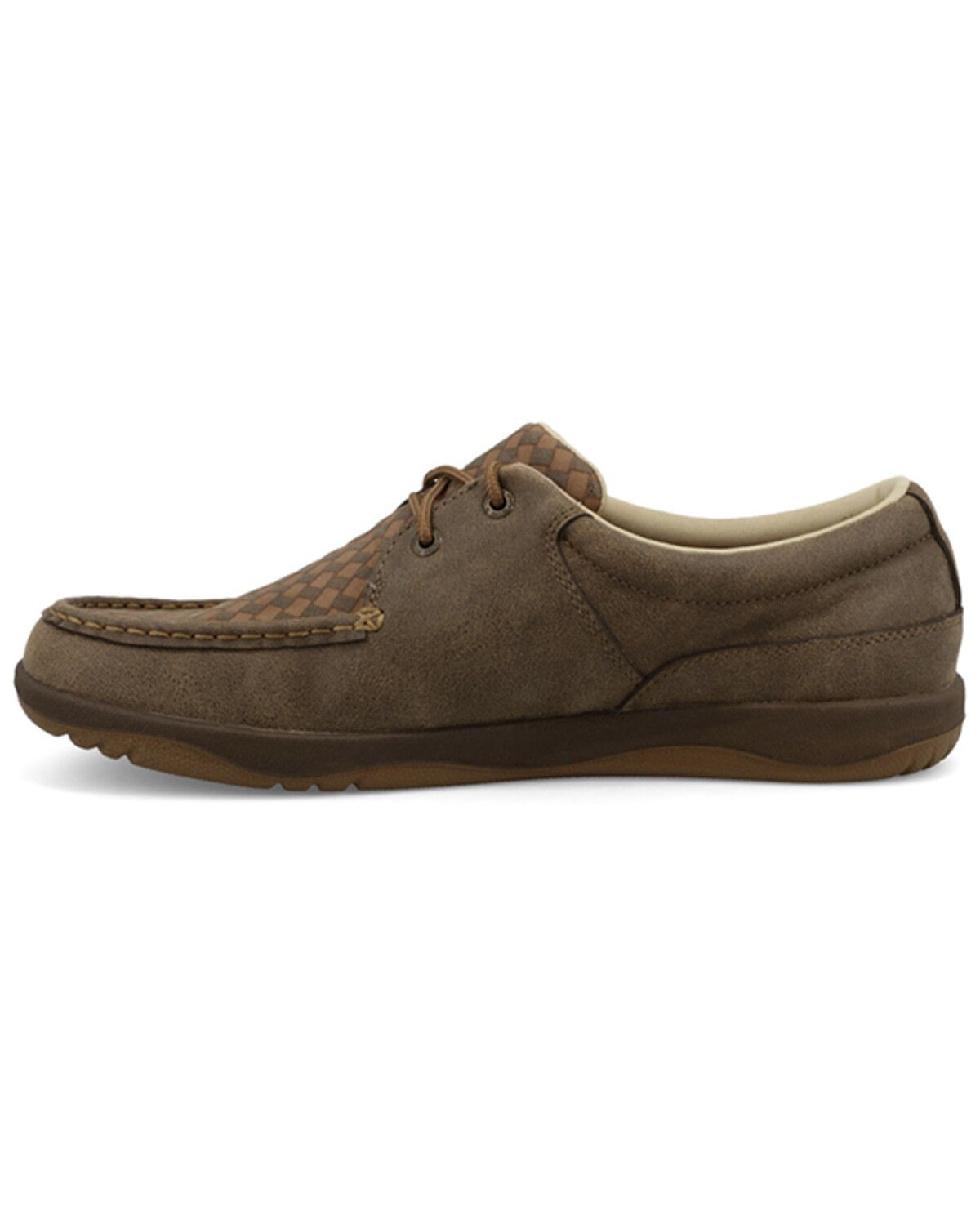 Image #3 - Twisted X Men's Boat Shoe Driving Moc Shoes - Moc Toe, Brown, hi-res
