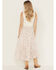 Image #3 - Wild Moss Women's Floral Print High-Low Midi Skirt, Ivory, hi-res