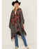 Image #2 - Idyllwind Women's McDowell Southwestern Print Fringe Shawl, Wine, hi-res