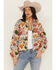 Image #1 - Cleo + Wolf Women's Floral Sherpa Jacket, Sand, hi-res