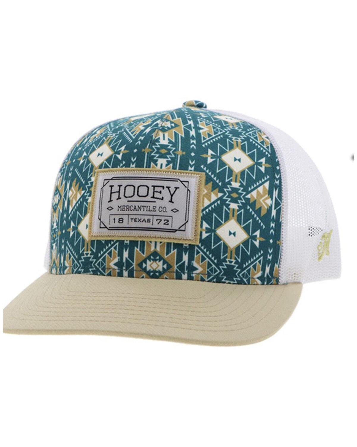 Image #1 - Hooey Men's Doc Southwestern Trucker Cap, Blue, hi-res