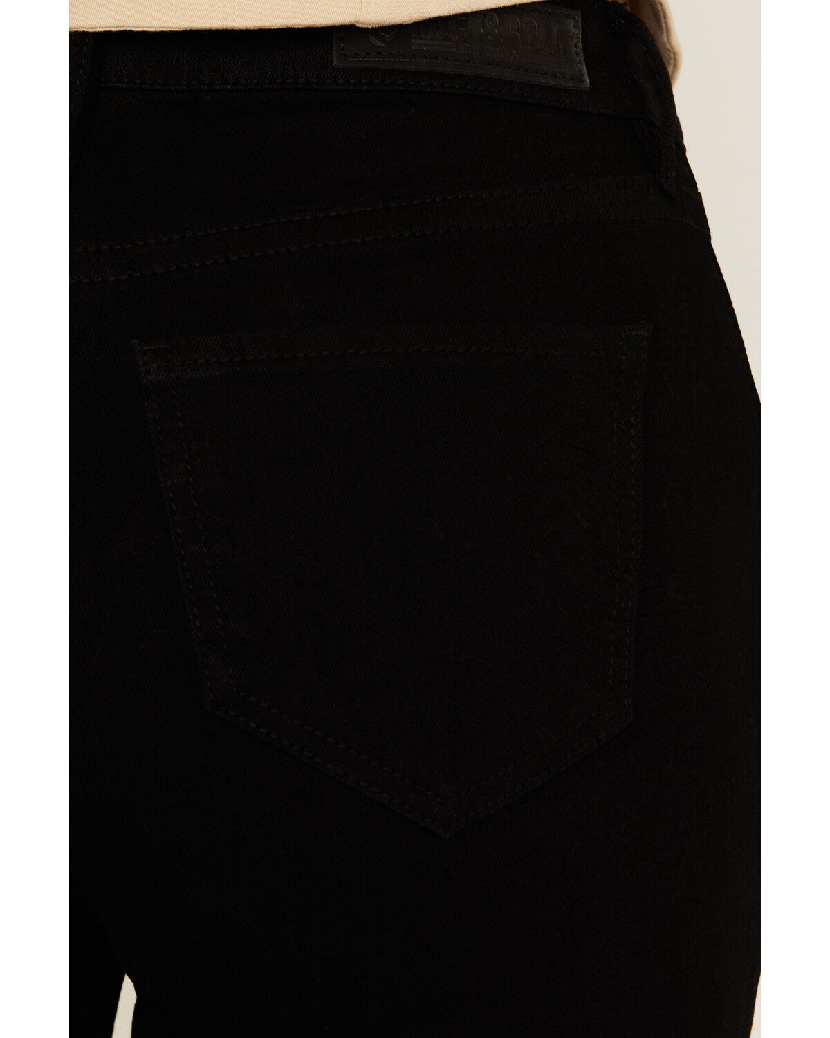 Image #4 - Rock & Roll Denim Women's High Rise Bootcut Stretch Denim Jeans, Black, hi-res