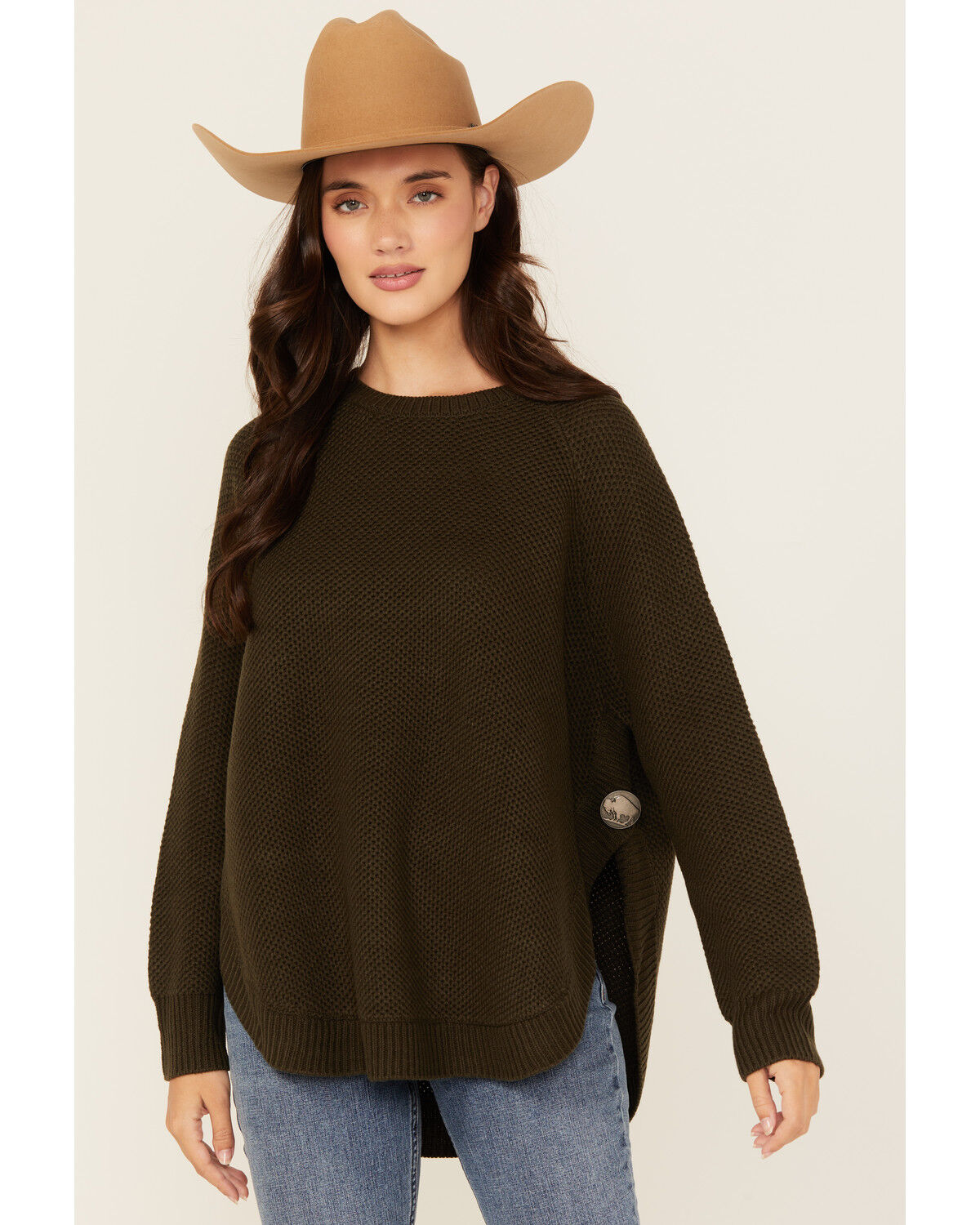 Image #1 - Cotton & Rye Women's Round Bottom Textured Sweater, , hi-res