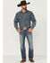 Cinch Men's Ian Performance Stretch Slim Bootcut Jeans , Indigo, hi-res