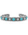 Image #1 - Montana Silversmiths Women's Starlight Starbrite Stone Turquoise Silver Bracelet, Silver, hi-res