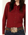Image #3 - Ariat Women's VentTek Long Sleeve Button-Down Stretch Western Shirt, Dark Red, hi-res