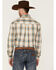 Roper Men's Saddle Large Plaid Print Long Sleeve Button Down Western Shirt , Tan, hi-res