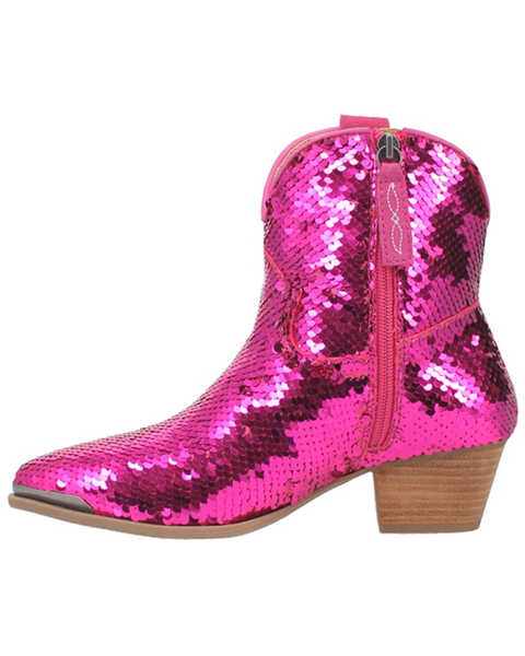 Image #3 - Dingo Women's Bling Thing Sequins Ankle Booties - Snip Toe, , hi-res