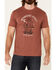 Moonshine Spirit Men's Cactus Bottles Graphic Short Sleeve T-Shirt , Medium Red, hi-res