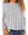 Image #3 - Hayden LA Girls' Printed Long Sleeve Woven Shirt, Blue, hi-res