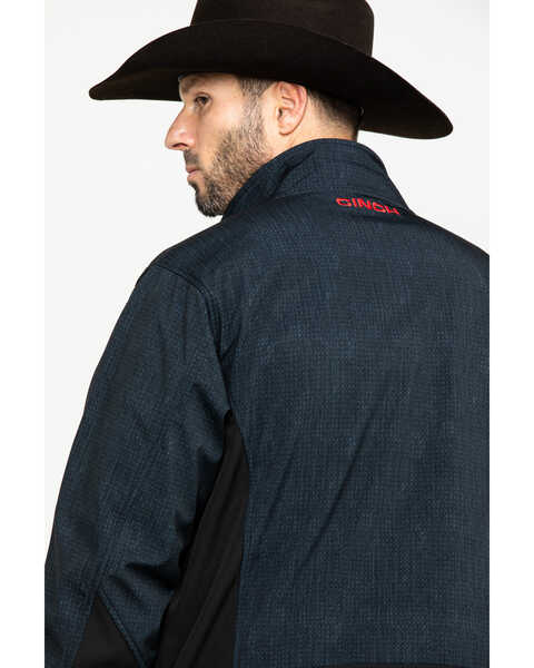 Image #5 - Cinch Men's Dark Gray Zip-Front Bonded Softshell Jacket , , hi-res