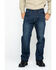 Image #2 - Hawx Men's Medium Dark Wash Stretch Work Denim Jeans , Indigo, hi-res