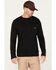 Image #1 - CAT Men's FR Long Sleeve Pocket Work T-Shirt, Black, hi-res