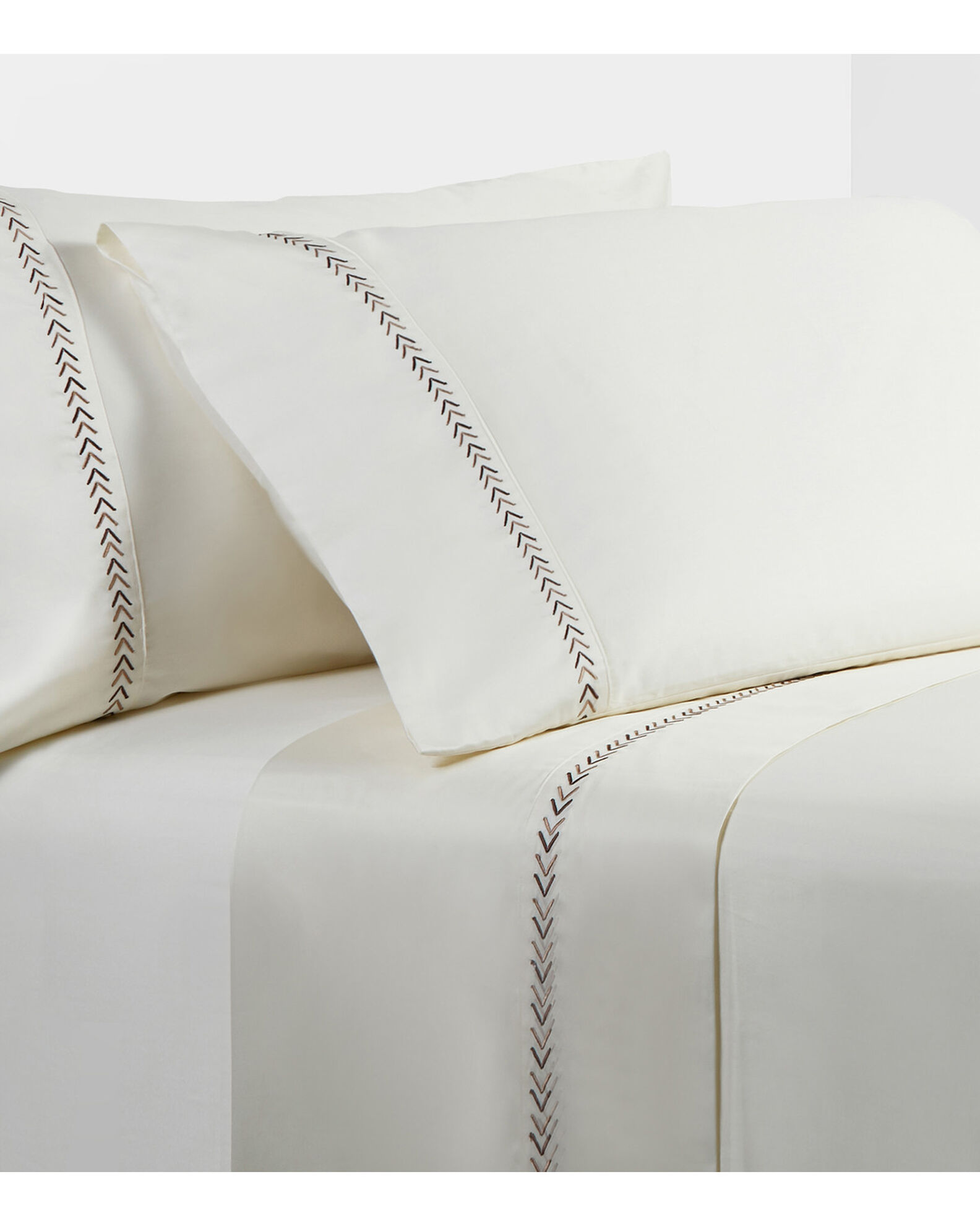 Image #1 - HiEnd Accents Southwestern King Sheet Set - 4 Piece, Cream, hi-res