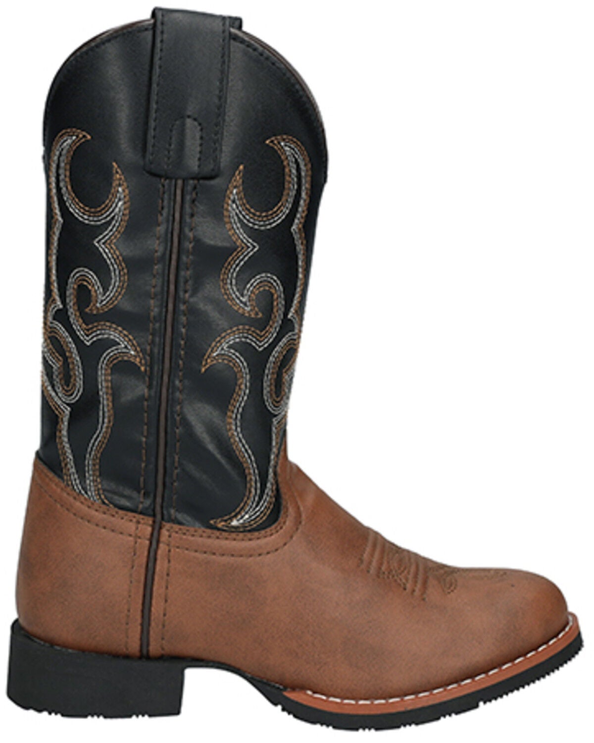 Image #2 - Smoky Mountain Boys' Mustang Western Boots - Round Toe, Brown, hi-res