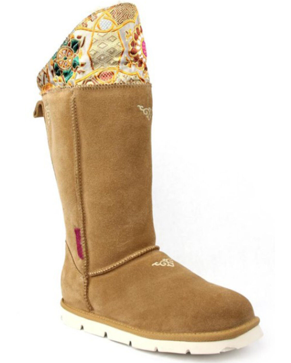 Image #1 - Superlamb Women's Mongol Foldable Cuff Pull On Casual Boots - Round Toe, , hi-res