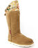 Image #1 - Superlamb Women's Mongol Foldable Cuff Pull On Casual Boots - Round Toe, Tan, hi-res