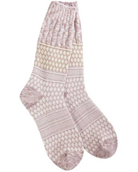 Image #1 - World's Softest Women's Nirvana Multi Socks, Purple, hi-res