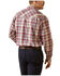 Image #2 - Ariat Men's FR Dillon Retro Plaid Print Long Sleeve Snap Work Shirt, Red, hi-res