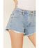 Image #5 - Wrangler Modern Women's High Rise Denim Reworked Shorts, Blue, hi-res