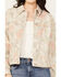 Free People Women's Floral Printed Denim Jacket, Ivory, hi-res