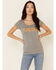 Idyllwind Women's Losing Charm Trustie Tee , Heather Grey, hi-res