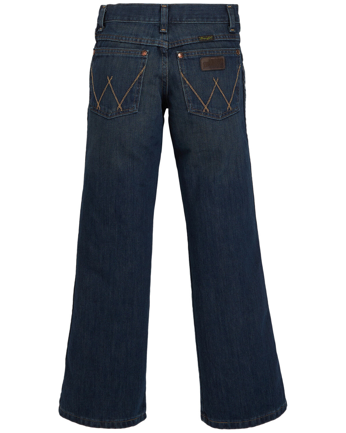 Image #1 - Wrangler Retro Boys' Husky Fit Relaxed Fit Bootcut Denim Jeans, Blue, hi-res