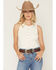 Image #1 - Shyanne Women's Stone Buckle Southwestern Print Embossed Belt, Dark Brown, hi-res