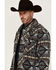 Image #2 - Powder River Outfitters Men's Southwestern Print Snap Jacket, Grey, hi-res